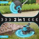 21V Lithium-Ion Grass String Trimmer with Batteries