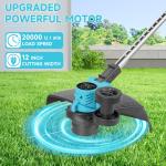 21V Lithium-Ion Grass String Trimmer with Batteries