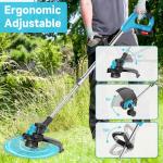 21V Lithium-Ion Grass String Trimmer with Batteries