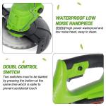21V Cordless Electric Grass Trimmer with 2 Batteries