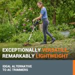 WORX 18V Cordless Grass Trimmer with 2 Batteries