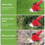 Cordless 21V Electric Grass Strimmer with Battery