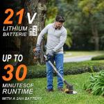 Cordless Metal Blade Grass Trimmer with 16 Blades