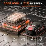 Cordless Metal Blade Grass Trimmer with 16 Blades