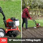 BU-KO 52CC Petrol Garden Tiller and Cultivator