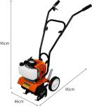 52cc Petrol Garden Tiller with 30cm Width