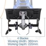 Hyundai 1050W Electric Garden Tiller Cultivator
