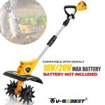 Cordless Cultivator Tiller for Dewalt 18V Battery