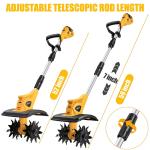 Cordless Cultivator Tiller for Dewalt 18V Battery