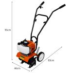 52CC Cordless Petrol Cultivator Garden Tiller