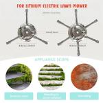 6" Steel Wire Trimmer Head for Lawn Mowers