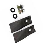 2PCS 18 inch Swing Tip Blades/Bolts For Masport 200 300 400 500 600 Lawn Mower