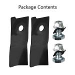 2PCS 18 inch Swing Tip Blades/Bolts For Masport 200 300 400 500 600 Lawn Mower