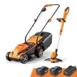 LawnMaster 24V 13-inch Mower and Grass Trimmer Combo