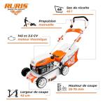 RURIS RX221S 3.5 HP 3-in-1 Lawnmower