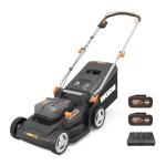 Worx 40V Cordless Brushless Lawnmower with Batteries