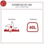 Scheppach SC55P Petrol Scarifier for Lawns