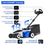 Litheli Cordless Self-Propelled Lawn Mower with Extra Batteries
