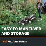 Worx 40V Cordless Brushless Lawnmower with Batteries