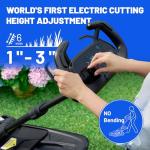 Litheli Cordless Self-Propelled Lawn Mower with Extra Batteries