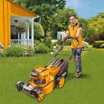 INGCO 18" Cordless Lawnmower with 2 Batteries