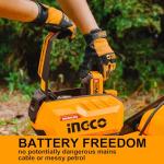 INGCO 18" Cordless Lawnmower with 2 Batteries
