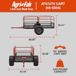 Agri-Fab 1,250-Pound ATV Swivel Dump Cart