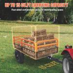 Heavy Duty 15 Cubic Feet ATV Dump Cart