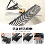 VEVOR 72-Inch Tow Behind Dethatcher with Steel Tines