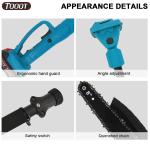 Cordless 2-in-1 Pole Chainsaw with Batteries