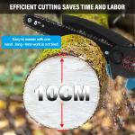Cordless 2-in-1 Pole Chainsaw with Batteries