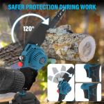Cordless 2-in-1 Pole Chainsaw with Batteries