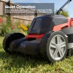 Cordless 33cm Lawnmower with 2 Batteries & Charger