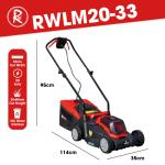 Cordless 33cm Lawnmower with 2 Batteries & Charger