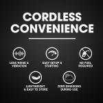 Cordless 33cm Lawnmower with 2 Batteries & Charger