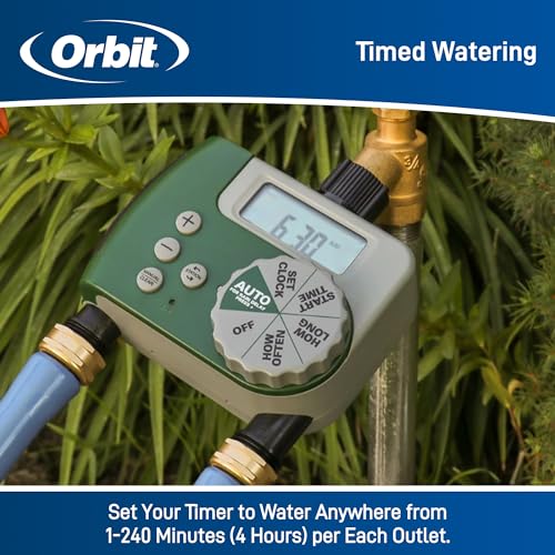 Orbit 2 Outlet Digital Hose Faucet Timer