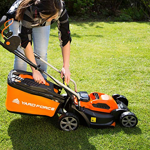 Yard Force 40V Cordless 32cm Lawnmower - Black/Orange