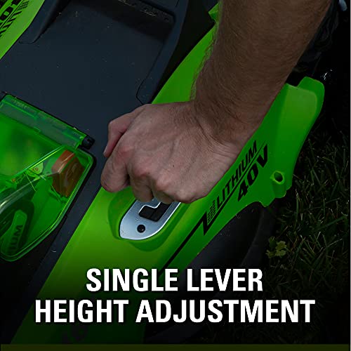 Greenworks 40V 16" Cordless Push Lawn Mower Package