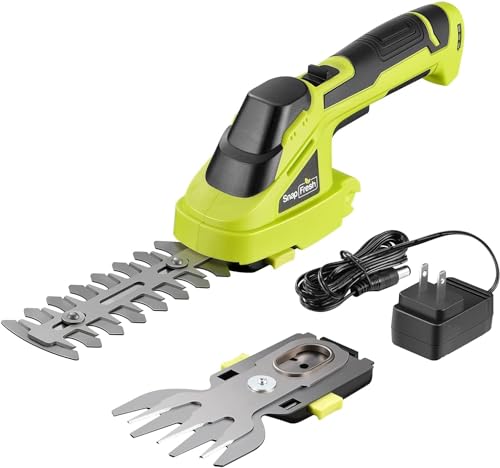 SnapFresh Cordless Grass Shears - 2-in-1 Hedge Trimmer