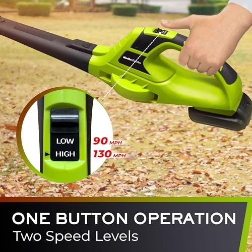 Mueller UltraStorm Cordless Leaf Blower, 140 MPH