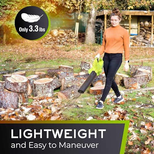Mueller UltraStorm Cordless Leaf Blower, 140 MPH