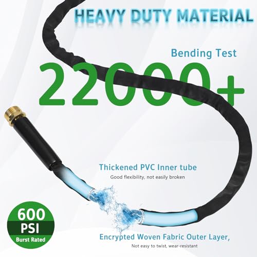 100ft Garden Hose with 10-Function Nozzle