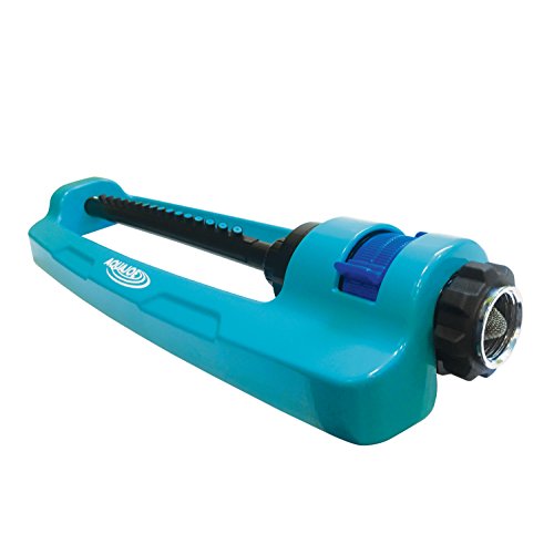 Aqua Joe Metal Base Oscillating Sprinkler, 3600sqft Coverage