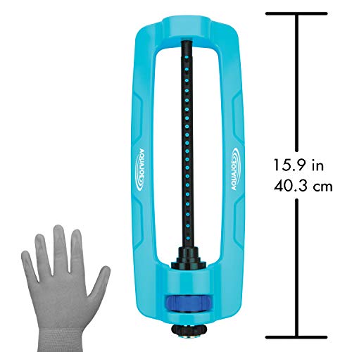 Aqua Joe Metal Base Oscillating Sprinkler, 3600sqft Coverage