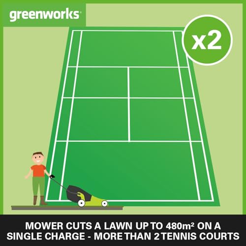 Greenworks 48V Self-Propelled Cordless Lawnmower 46cm