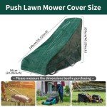 Waterproof Lawn Mower Cover with Adjustable Hem