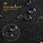 Heavy Duty Waterproof Lawn Mower Cover - Black