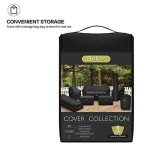 Heavy Duty Waterproof Lawn Mower Cover - Black
