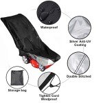 Durable Waterproof Lawn Mower Cover with Drawstring