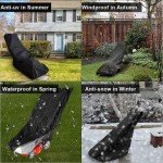 Durable Waterproof Lawn Mower Cover with Drawstring
